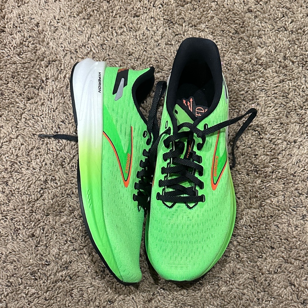 Brooks Running Men's Hyperion Neon Green Shoes